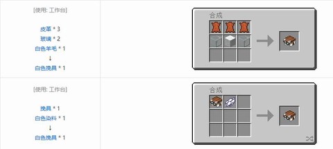 我的世界怎么合成物品